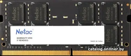 Оперативная память Netac Basic 16GB DDR4 SODIMM PC4-25600 (NTBSD4N32SP-16)