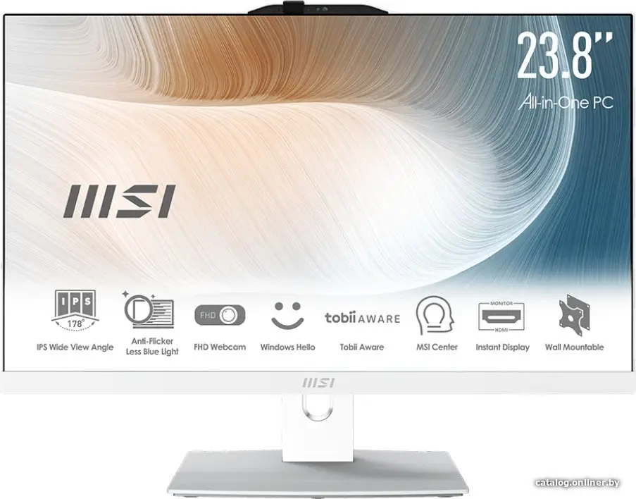 Купить Моноблок MSI Modern AM242P 1M-1020XRU белый (9S6-AE0722-1020), цена, опт и розница