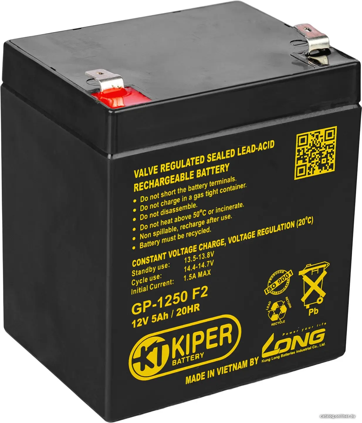 Купить Аккумуляторная батарея Kiper GP-1250 F2 12V/5Ah, цена, опт и розница