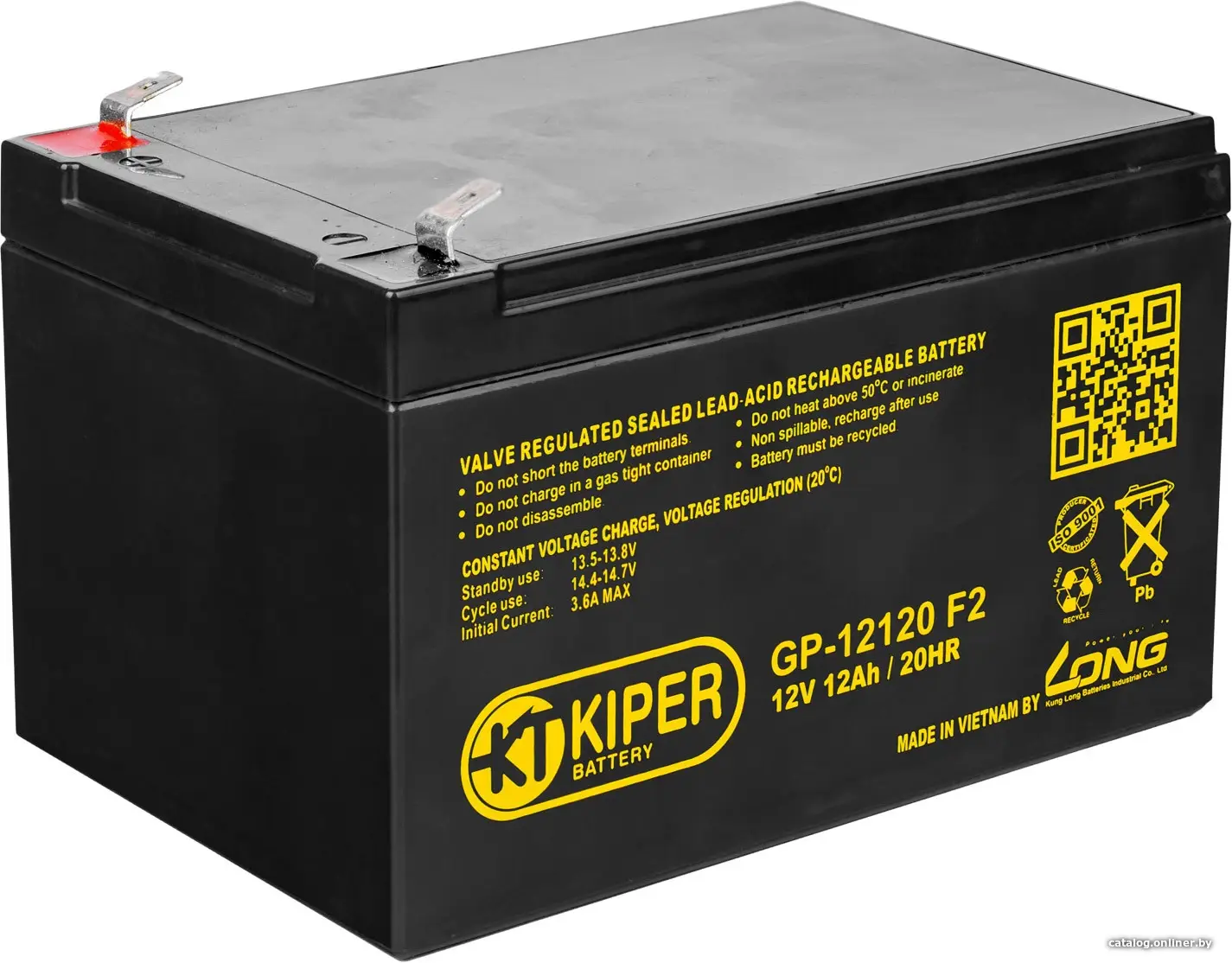 Купить Аккумуляторная батарея Kiper GP-12120 F2 12V/12Ah, цена, опт и розница