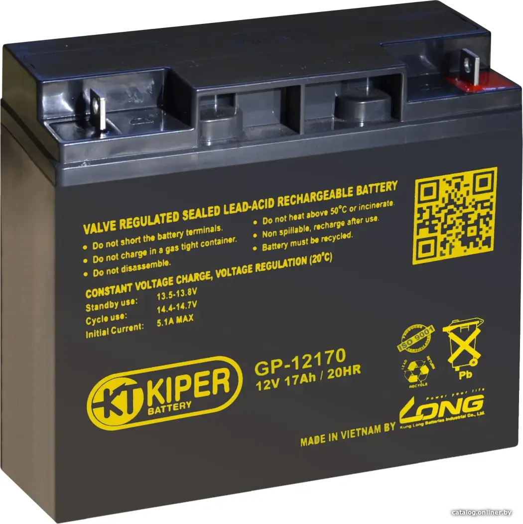 Купить Аккумуляторная батарея Kiper GP-12170 12V/17Ah, цена, опт и розница