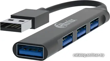 Купить USB-хаб Ritmix CR-4400 Metal, цена, опт и розница