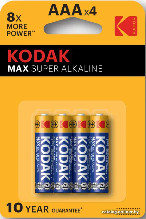 Купить Батарейки Kodak Max Super LR03 Арт 30952812 (списывать кратно 4 шт, цена за 1шт) Б0005124, цена, опт и розница