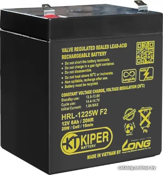 Купить Аккумуляторная батарея Kiper HRL-1225W F2 12V/Ah, цена, опт и розница
