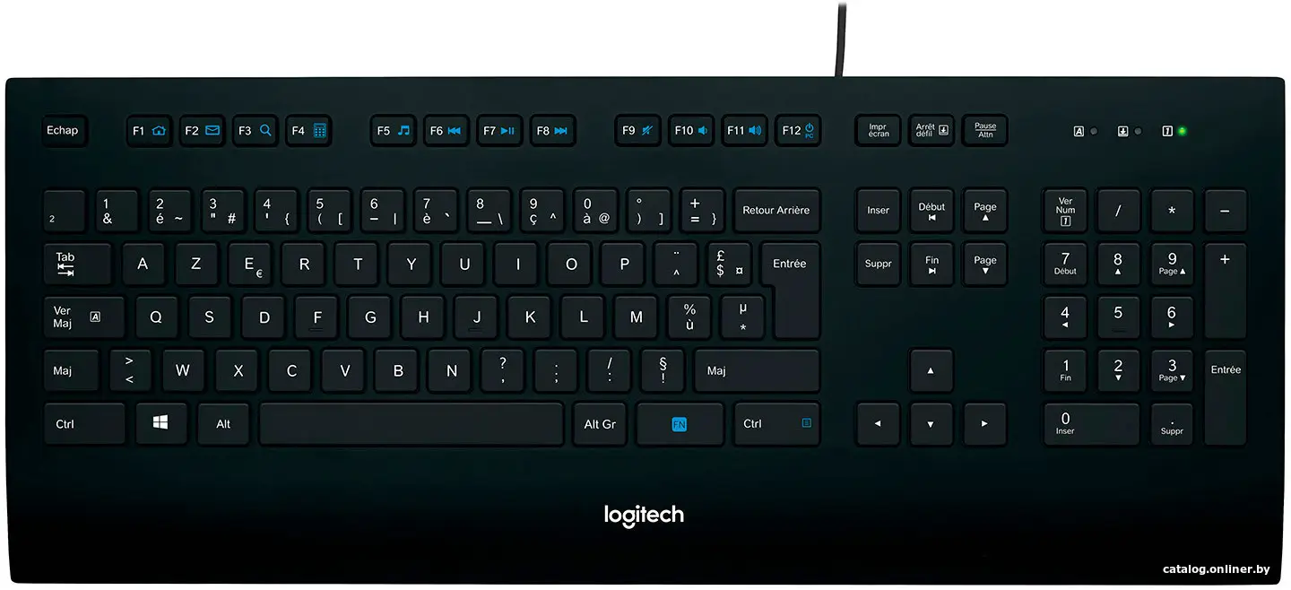 Купить Клавиатура Logitech Corded Keyboard K280e (920-005215), цена, опт и розница