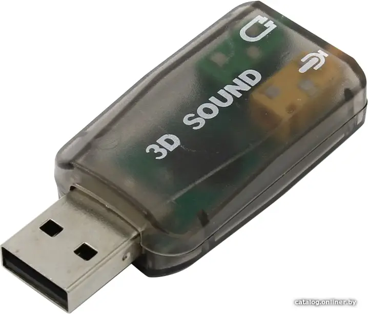 Купить Звуковая карта Espada < PAAU001 > USB адаптер для  наушников с микрофоном, цена, опт и розница