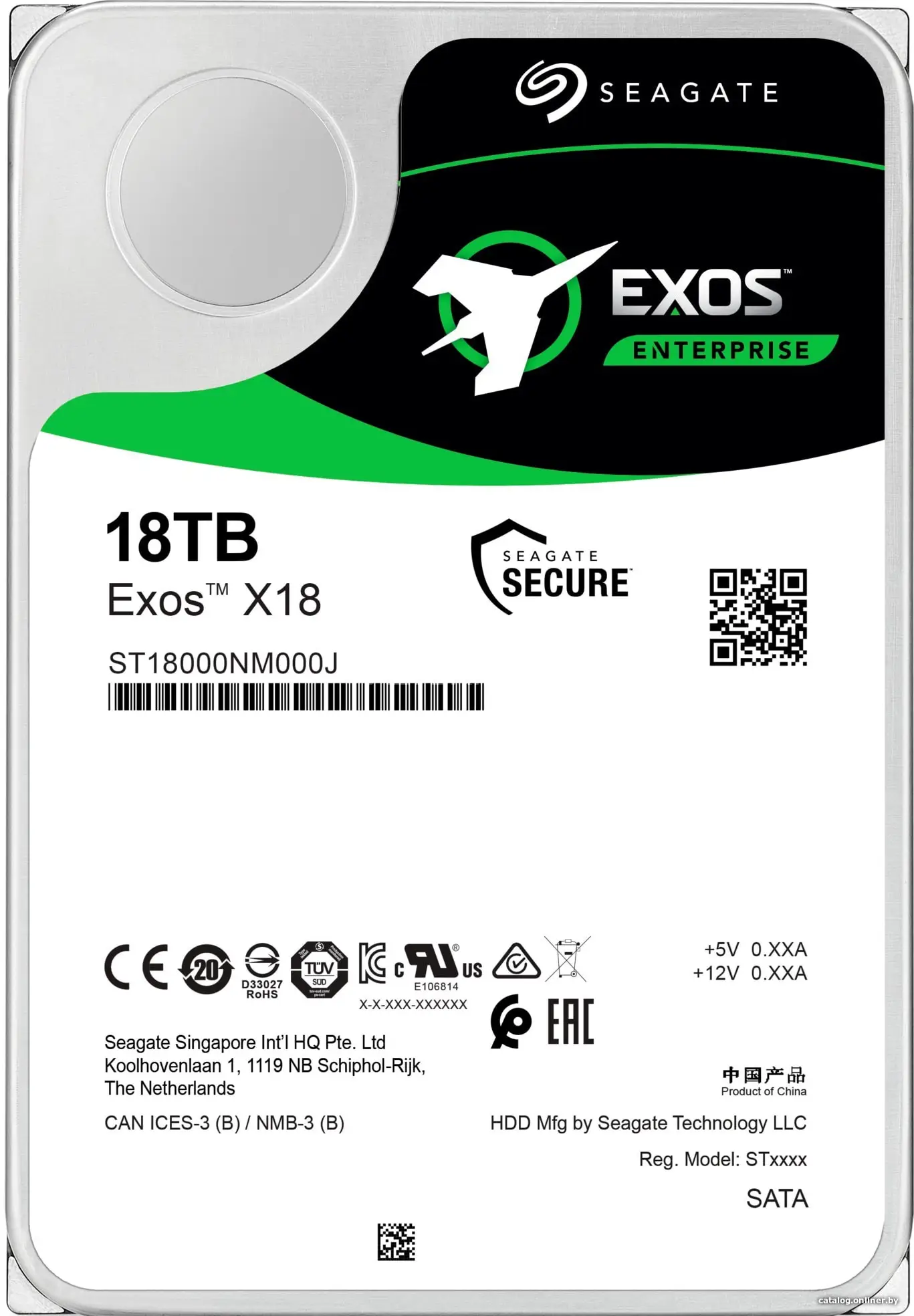 Купить Жесткий диск 18Tb Seagate Exos X18 ST18000NM000J, цена, опт и розница