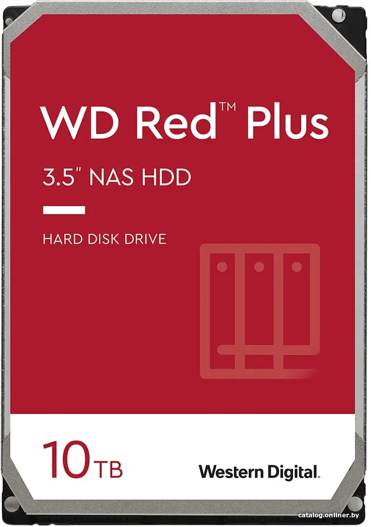 Купить Жесткий диск 12Tb Western Digital Red Plus WD120EFBX, цена, опт и розница