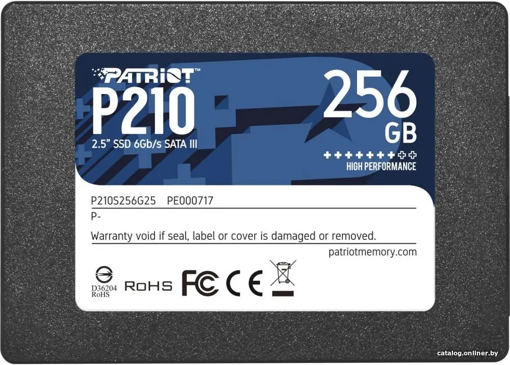 Купить Накопитель SSD 2,5' 256Gb Patriot P210 P210S256G25, цена, опт и розница