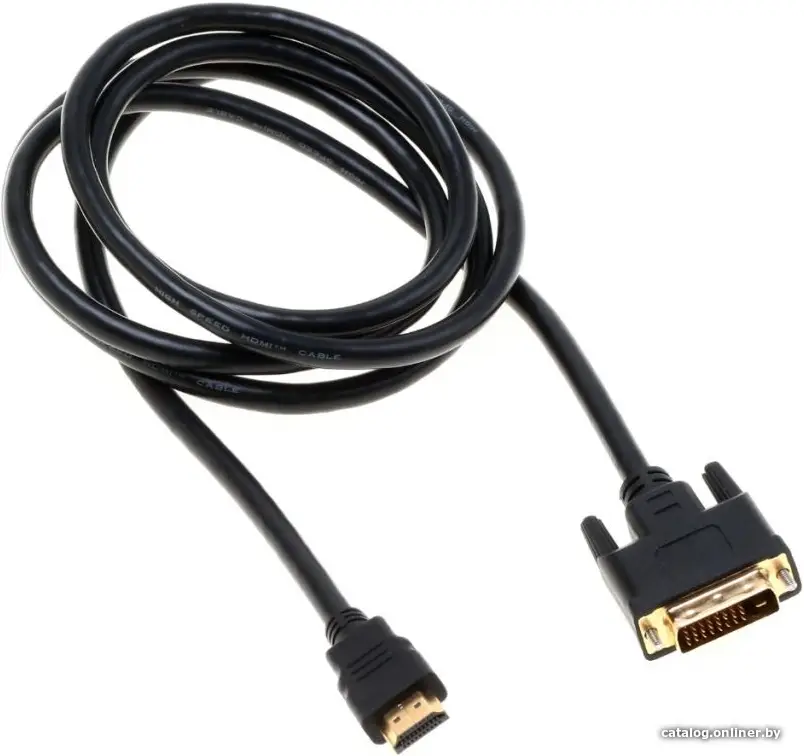 Купить Кабель HDMI 19M вилка - DVI-D 25M вилка 1,8м Buro BHP RET HDMI_DVI18 черный, цена, опт и розница