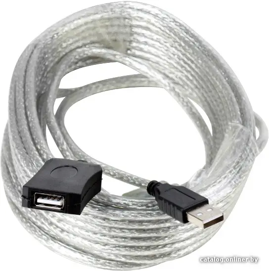 Купить Удлинитель активный USB2.0 AM вилка - AF розетка 10м Aopen ACU823-10M, цена, опт и розница