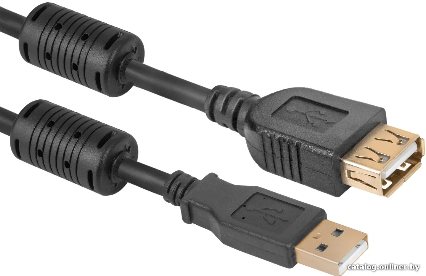 Купить Удлинитель USB 2.0 AM вилка - AF розетка 1,8м Defender USB02-06PRO черный, цена, опт и розница
