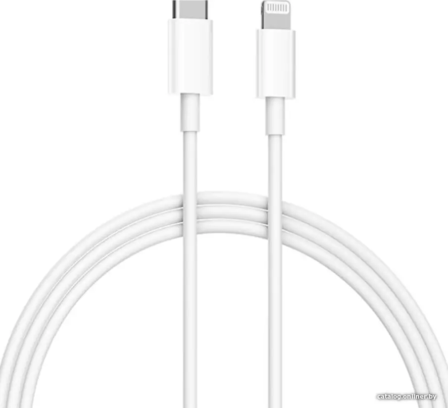 Купить Кабель USB Type-C вилка - Apple Lightning 8pin 1м Xiaomi BHR4421GL Mi Cable Type-C to Lightning белый, цена, опт и розница