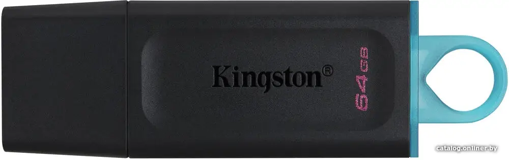 Купить USB 3.0 накопитель 64Gb Kingston DataTraveler Exodia DTX/64GB черный/голубой, цена, опт и розница