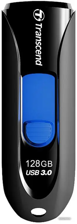 Купить USB 3.0 накопитель 128Gb Transcend JetFlash 790 черный, цена, опт и розница