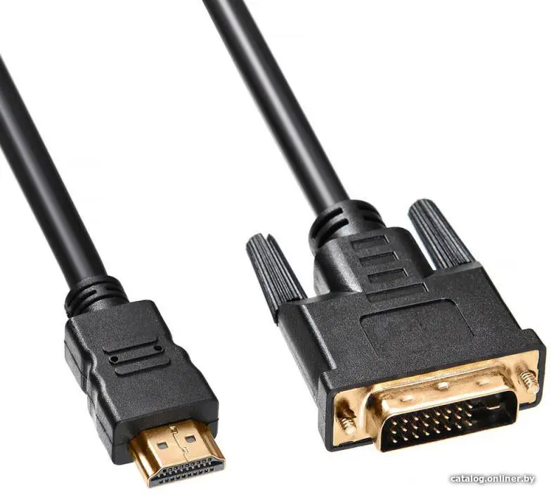 Купить Кабель  HDMI 19M вилка - DVI-D 19M вилка 3м Buro HDMI-19M-DVI-D-3M, цена, опт и розница